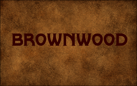 Brownwood font