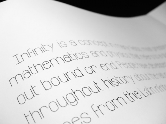 Infinity< font