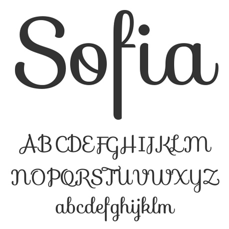 Sofia font