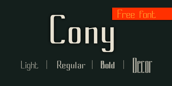 cony font