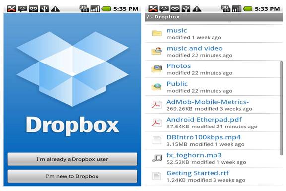 DropBox Android APP